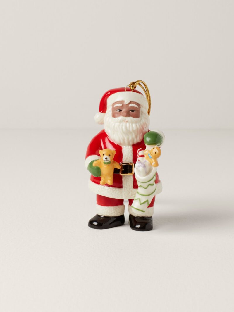 African American Santa Stocking Ornament